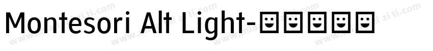 Montesori Alt Light字体转换